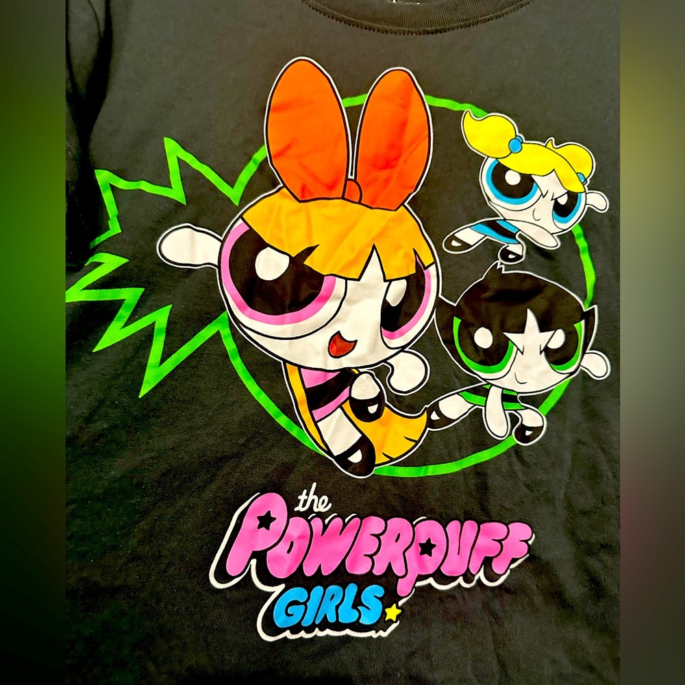 Forever 21 Powerpuff Girls Cropped T-shirt